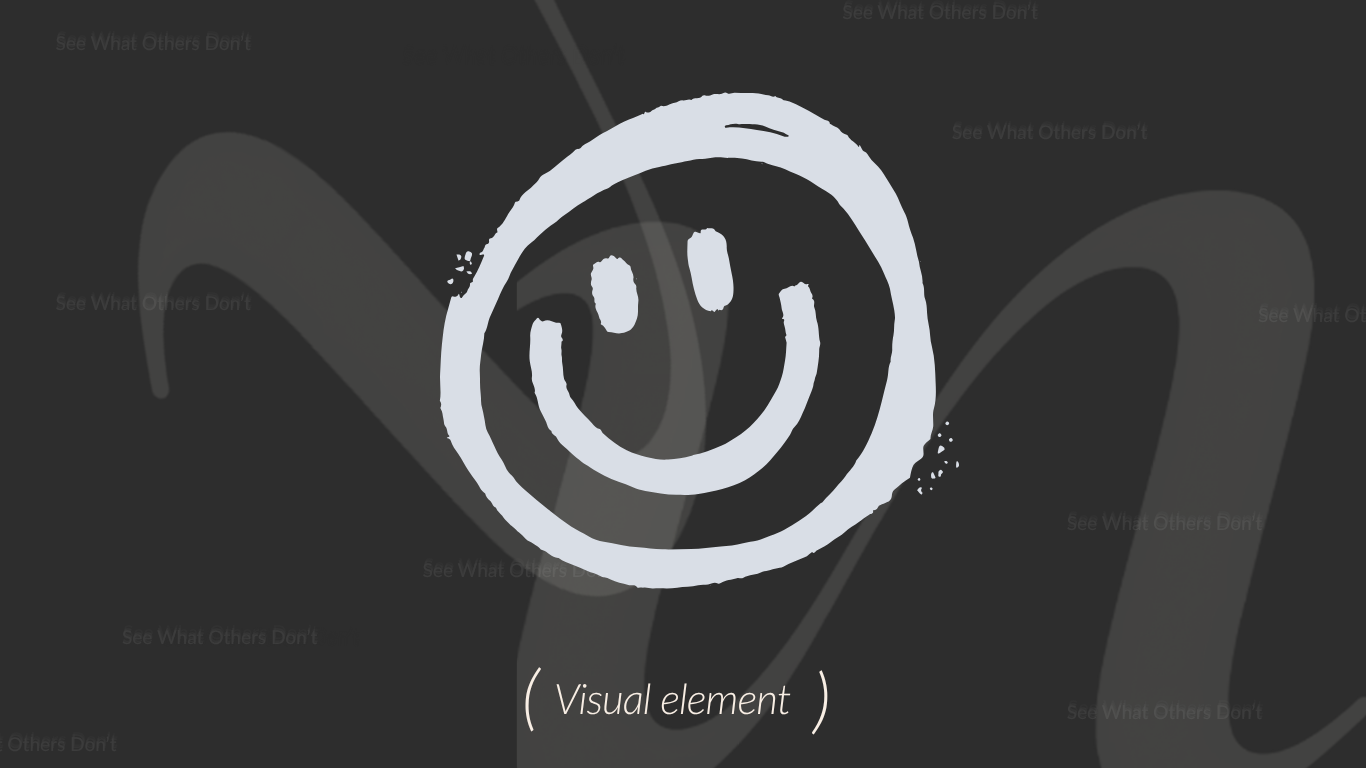 Handgetekende smiley als visueel element voor Unseen Community
